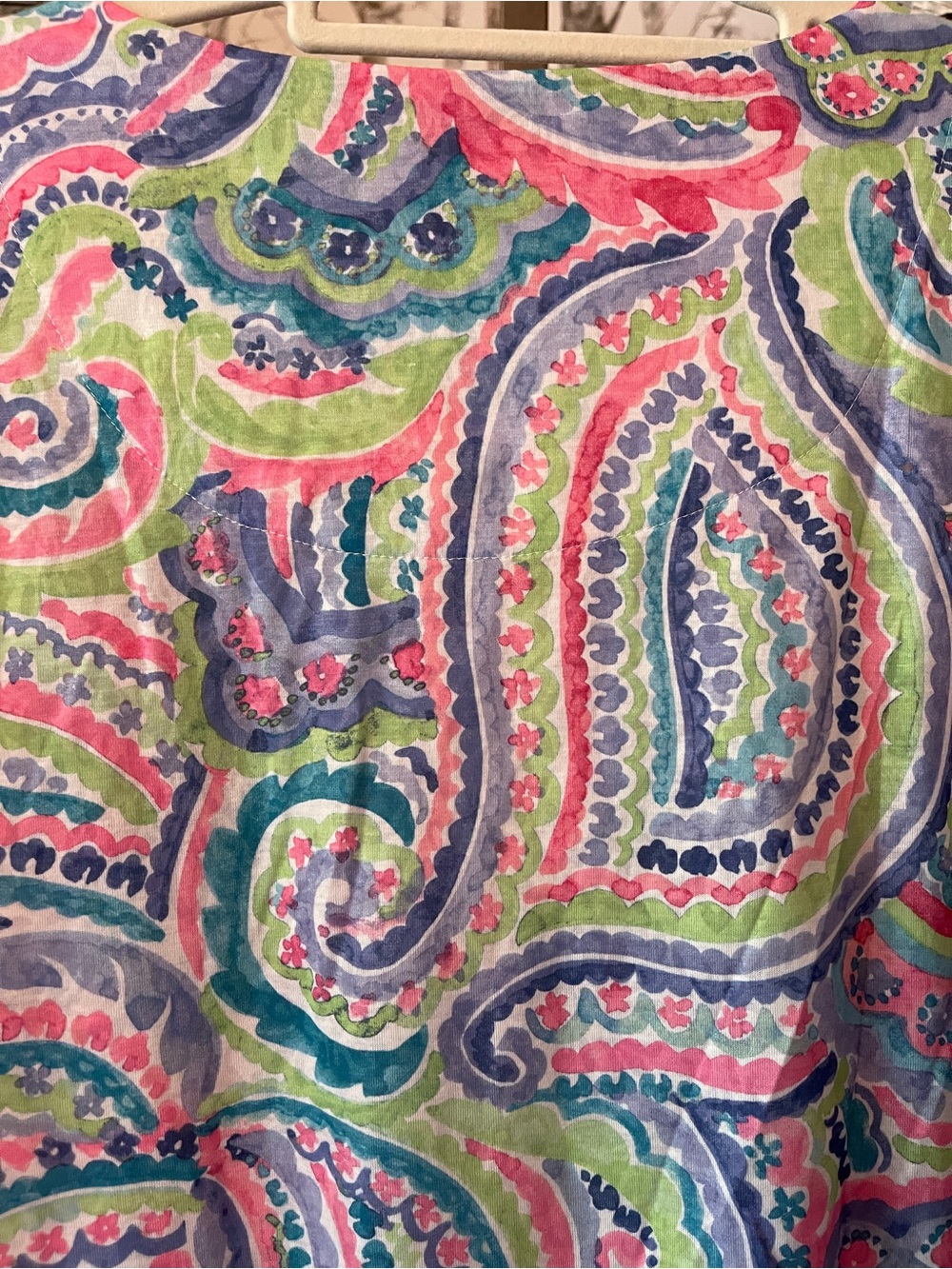 Alfred Dunner Multicolor 3X Paisley V-Neck Short Sleeve Top - Picture 4 of 8